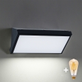 Brilagi - dimbar LED-utomhusvägglampa TRIANGLE 1xE27/6W/230V 2700-6500K IP65 svart