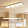 Brilagi - LED Dimmbar badrumstaklampa FRAME SMART LED/50W/230V 120x30 cm 3000-6000K IP44 beige + fjärrkontroll