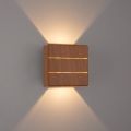 Brilagi - LED-utomhusväggarmatur DOUBLERAY LINE LED/6W/230V trädekor IP54