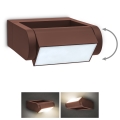 Brilagi - LED utomhusvägglampa CROTONE LED/7W/230V brun IP54