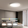 Immax NEO 07252L - LED Dimbar taklampa NEO LITE SEMPLICI LED/48W/230V 3000-6000K Wi-Fi Tuya vit + fjärrkontroll