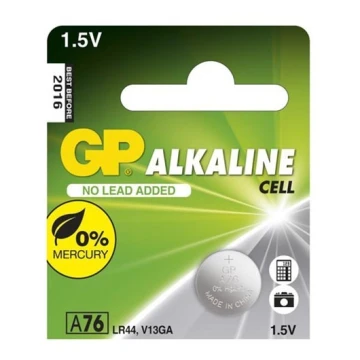 1 st Alkaliska knappcellsbatterier LR44 GP ALKALINE 1,5V
