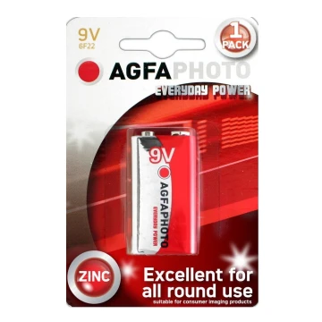 AGFAPHOTO AP-6F22-1S - zinkbatterier 6F22 9V