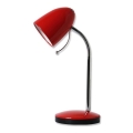 Aigostar - Bordslampa 1xE27/36W/230V röd/krom