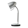 Aigostar - Bordslampa 1xE27/36W/230V silver/krom