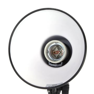 Aigostar - Bordslampa 2i1 1xE27/40W/230V svart