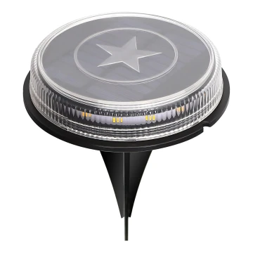 Aigostar - LED solcellslampa LED/0,6W/5,5V 24,5 cm 3200K IP66 svart