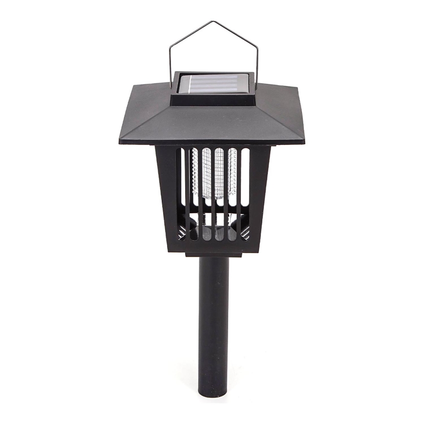 Aigostar - LED solcellslampa med en insektsfälla LED/0,03W/1,2V 55,2cm svart 6500K IP44