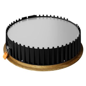 APLED - LED infälld belysning RONDO WOODLINE LED/18W/230V 4000K diameter 26 cm ek massivt trä