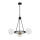 Argon 6150 - Pendelkrona AMALFI 3xE27/15W/230V svart/vit