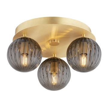 Argon 6308 - Taklampa PALOMA 3xE14/7W/230V guld/svart