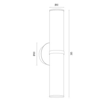 Argon 7203 - Vägglampa HAMPTON 2xE14/7W/230V guld