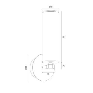 Argon 8497 - Vägglampa HAMPTON 1xE14/7W/230V guld