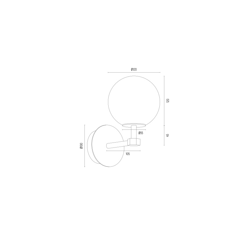 Argon 8502 - Vägglampa PALOMA 1xE14/7W/230V guld/vit