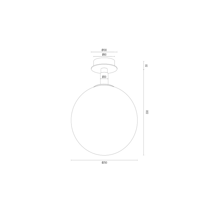 Argon 8511 - Taklampa PALOMA 1xE27/15W/230V guld/svart