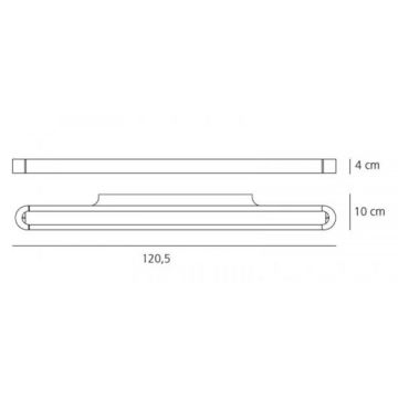 Artemide AR 1917010A - LED Väggbelysning TALO 120 1xLED/51W/230V