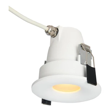 Azzardo AZ5389 - Badrum infälld lampa ROMOLO 1xGU10/50W/230V IP65 vit