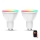 B.K. Licht 1263 - KIT 2x LED RGB dimbar glödlampa GU10/5,5W/230V Wi-Fi Tuya