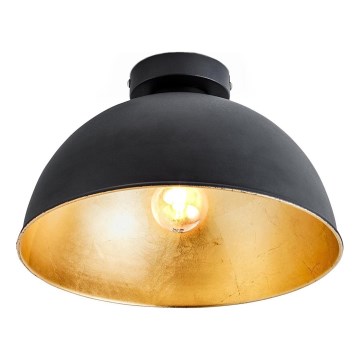 B.K. Licht 1322 - Taklampa 1xE27/60W/230V svart/guld