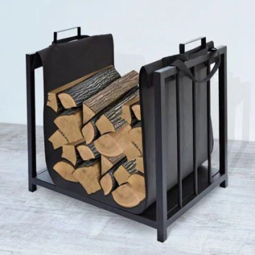 Basket för trä 50x50,5 cm svart
