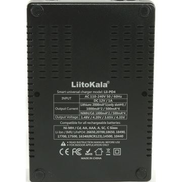 Batteriladdare A/AA/AAA/18650/2070­0/21700/26650/22650