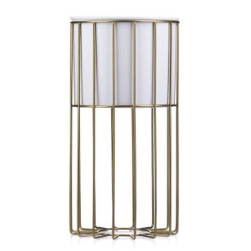 Blomkruka av metall LOFT 42x20 cm guld/vit