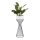 Blomkruka av metall LOFT 56x20 cm svart/vit