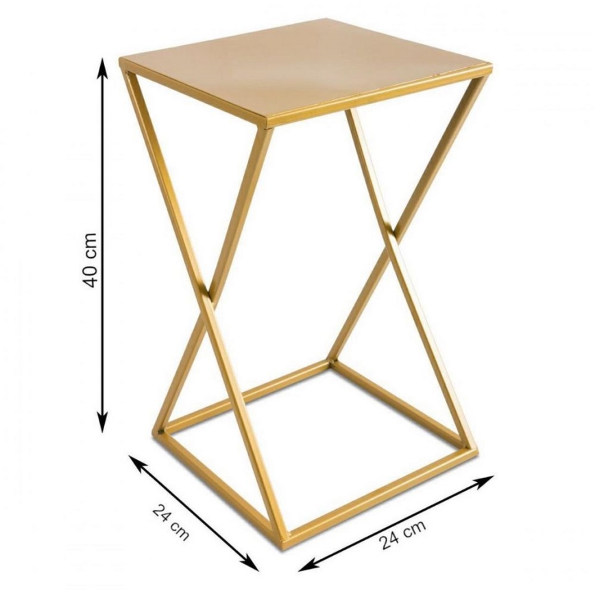 Blomställ 40x24 guld