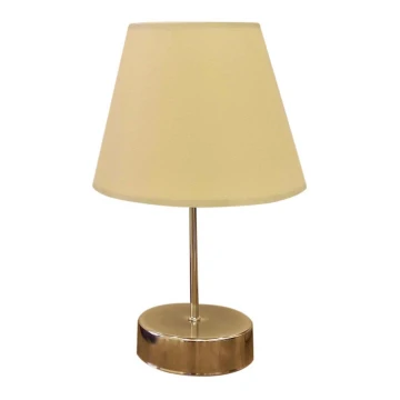 Bordslampa 1xE27/60W/230V beige/guld