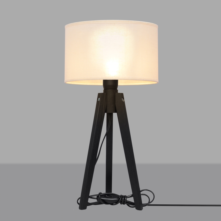 Bordslampa ALBA 1xE27/60W/230V grädde/tall