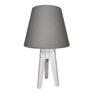 Bordslampa  CONE 1xE27/60W/230V vit /grå