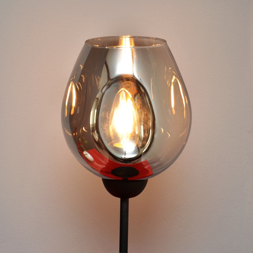 Bordslampa LILI 1xE27/15W/230V svart/grå