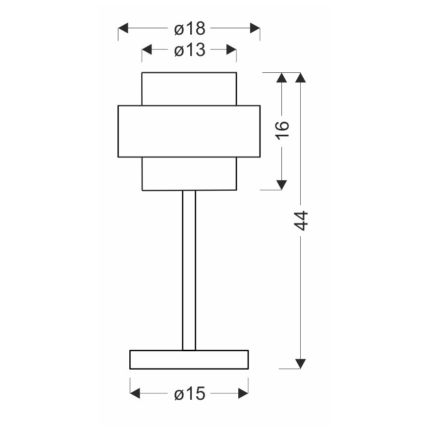 Bordslampa SPIEGA 1xE27/60W/230V guld/svart