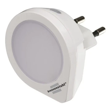 Brennenstuhl - LED navigationslampa med stickkontakt with a sensor LED/0,2W/230V