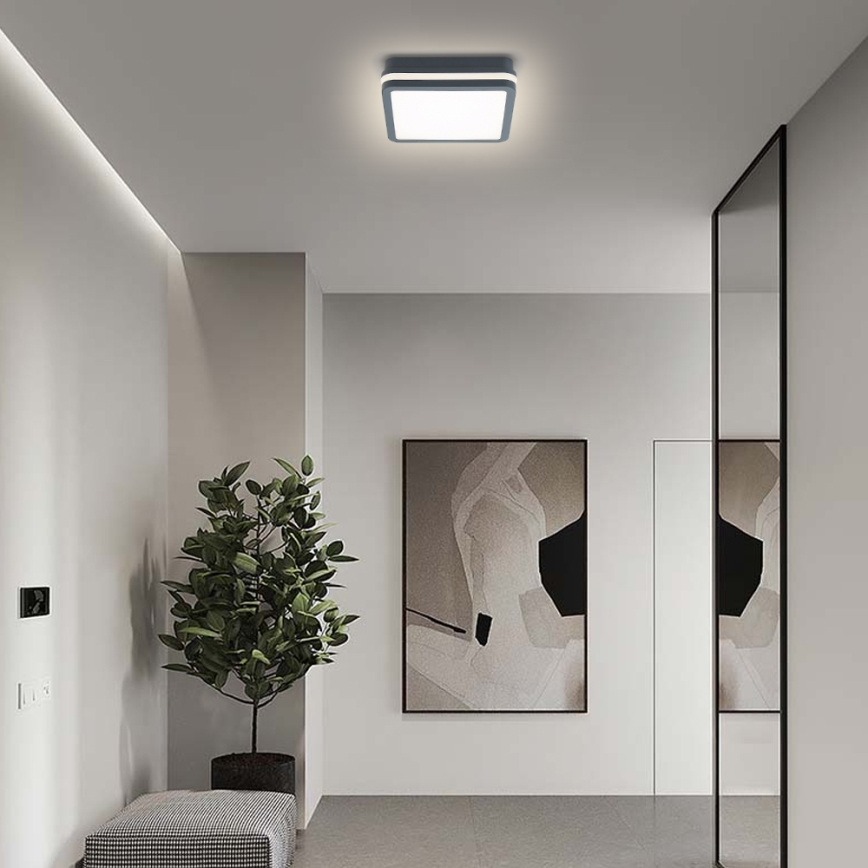 Brilagi - LED belysning med sensor för utomhusbruk BENE LED/18W/230V 22x22 cm antracit IP54