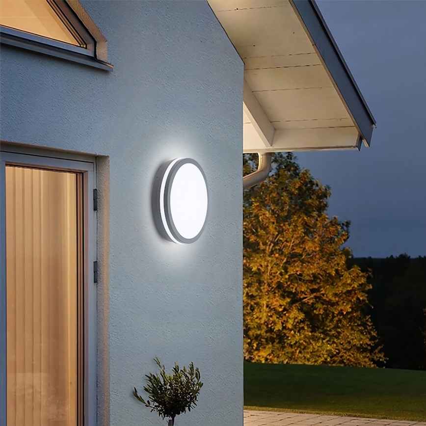 Brilagi - LED belysning med sensor för utomhusbruk BENE LED/24W/230V diameter 26 cm antracit IP54