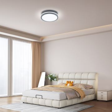 Brilagi - LED belysning med sensor för utomhusbruk BENE LED/24W/230V diameter 26 cm antracit IP54