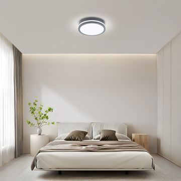 Brilagi - LED belysning med sensor för utomhusbruk BENE LED/24W/230V diameter 26 cm antracit IP54