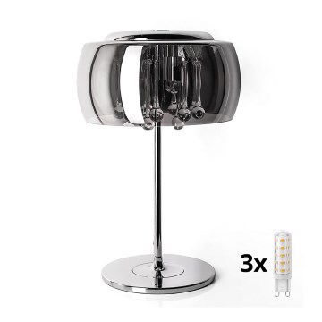 Brilagi - LED Bordslampa i kristall JEWEL 3xG9/42W/230V