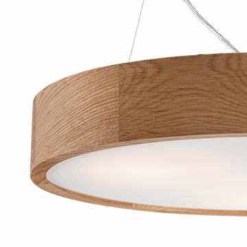 Brilagi - LED ljuskrona med textilsladd CARVALHO 2xE27/60W/230V ek diameter 37 cm