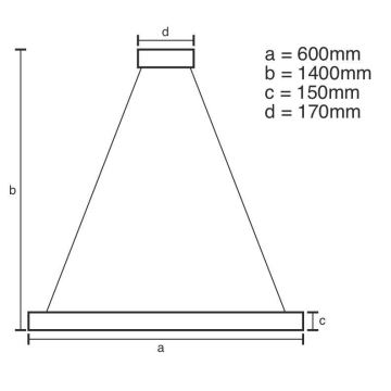 Brilagi - LED Ljusreglerad kristall ljuskrona på snöre HALO LED/40W/230V + fjärrkontroll