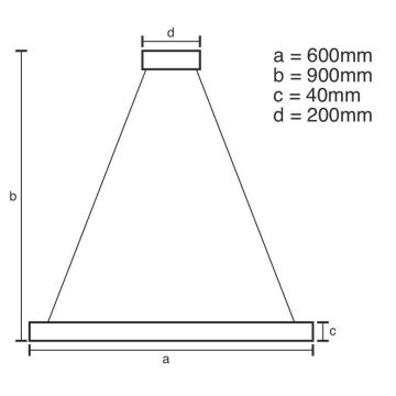 Brilagi - LED ljusreglerad ljuskrona på textilsladd CIRCLE LED/42W/230V 3000-6500K brun + fjärrkontroll