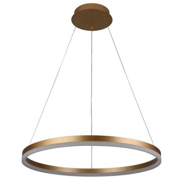 Brilagi - LED ljusreglerad ljuskrona på textilsladd CIRCLE LED/42W/230V 3000-6500K + fjärrkontroll