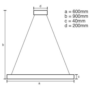 Brilagi - LED ljusreglerad ljuskrona på textilsladd CIRCLE LED/42W/230V 3000-6500K + fjärrkontroll