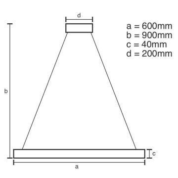 Brilagi - LED ljusreglerad ljuskrona på textilsladd CIRCLE LED/42W/230V 3000-6500K + fjärrkontroll