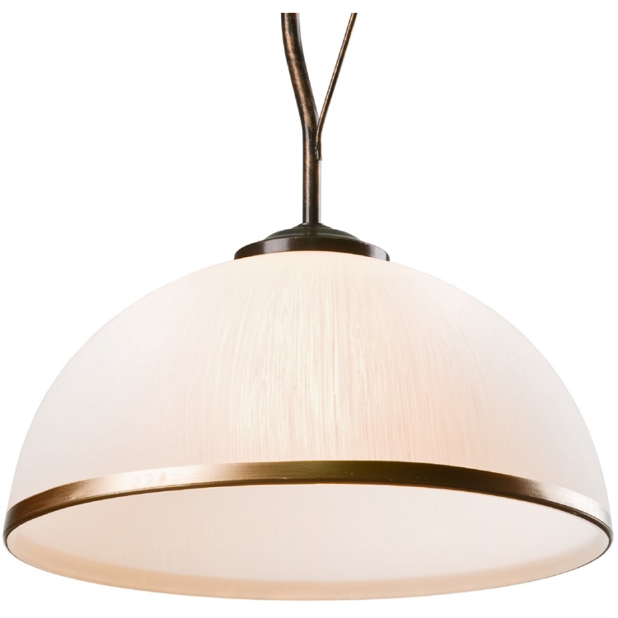 Brilagi - LED pendelljuskrona ANTICO 1xE27/60W/230V brons patina