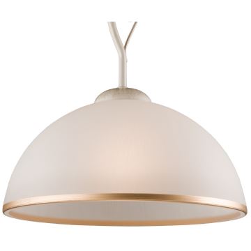 Brilagi - LED pendelljuskrona ANTICO 1xE27/60W/230V vit patina