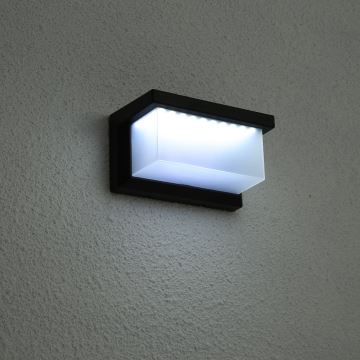 Brilagi - LED solcell väggbelysning med sensor BRICK LED/12W/5,5V IP65