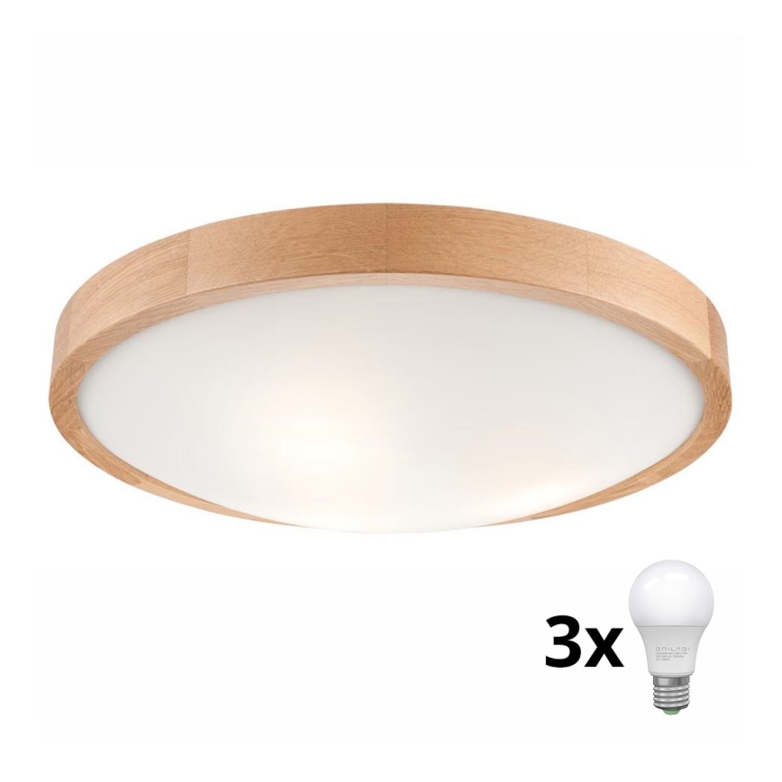 Brilagi - LED taklampa CARVALHO SLIM 3xE27/60W/230V ek diameter 47 cm