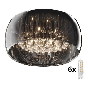 Brilagi - LED taklampa i kristall JEWEL 6xG9/42W/230V